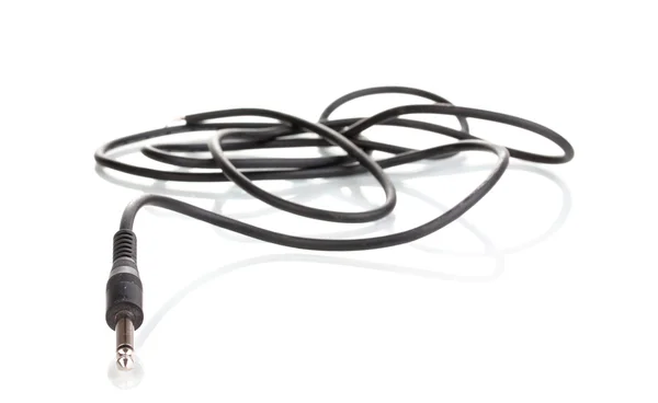 Ljud kabel isolerad på vitt — Stockfoto