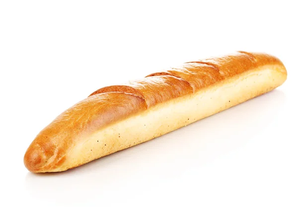 Aromatic baguette isolated on white — Stock Photo, Image