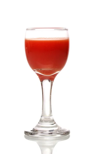 Tropikalny sok szkło na białym tle — Zdjęcie stockowe