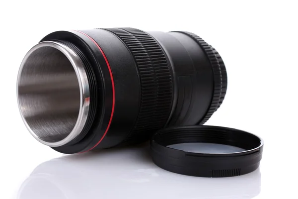 Cup-lens üzerinde beyaz izole — Stok fotoğraf