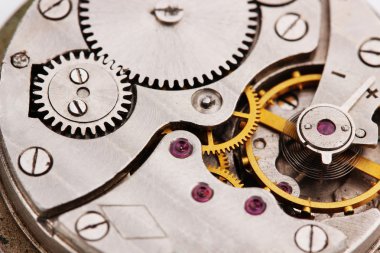 Clock mechanism close-up clipart