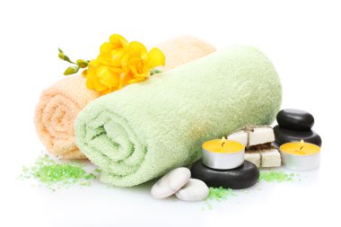 beyaz izole spa ayarı