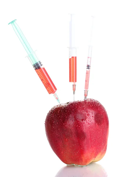 Geneticky modifikované ovoce izolovaných na bílém — Stock fotografie
