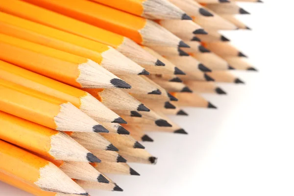 Свинцеві олівці ізольовані на білому — стокове фото