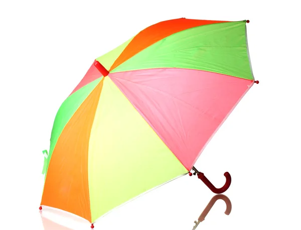 Mehrfarbiger Regenschirm isoliert auf weiß — Stockfoto