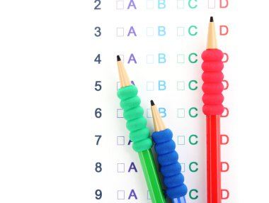 a, b, c, d test yakın çekim