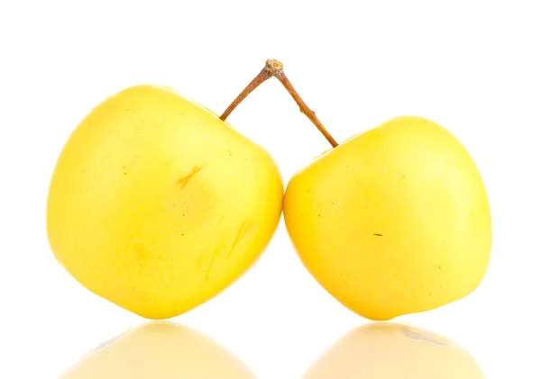 Söta äpplen isolerad på vit — Stockfoto