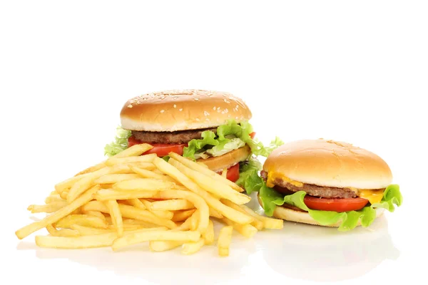 Fast food isolado em branco — Fotografia de Stock