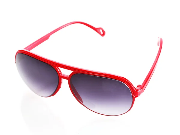 Kobiety na białym tle okulary czarowny czerwony — Zdjęcie stockowe