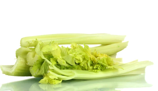 Čerstvě zelený celer izolovaný na bílém — Stock fotografie