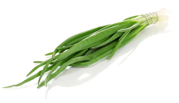 Cebolla verde fresca aislada sobre blanco —  Fotos de Stock