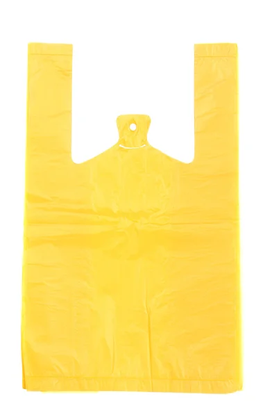 Cellophane bag isolated on white — Stock Photo, Image