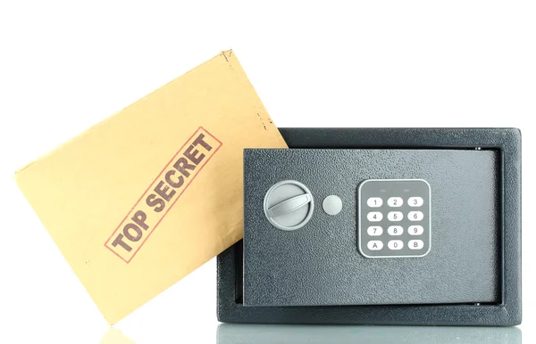 Safe and envelope isolated on white — Stock Photo, Image