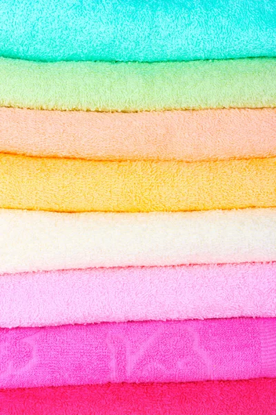 Bright towels close up — Stock Photo, Image