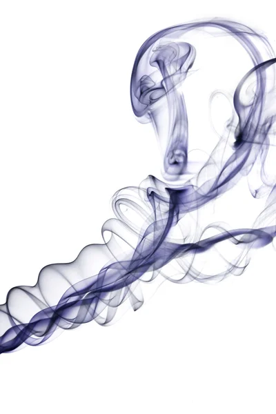 Абстрактный дым на белом фоне — стоковое фото