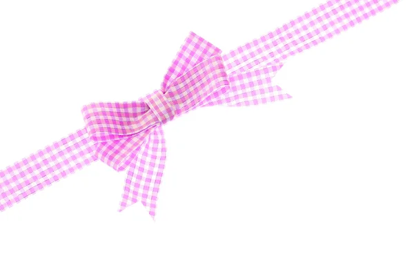 Schöne lila Schleife und Schleife isoliert auf weiß — Stockfoto