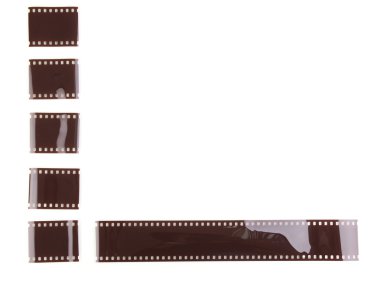 Photo film isolated on white clipart