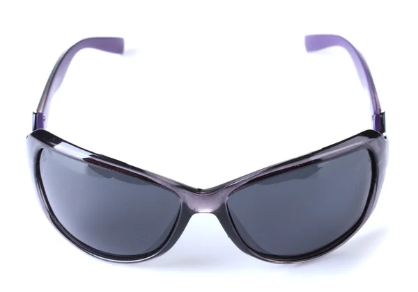 여자 블랙 선글라스 흰색 절연 — 스톡 사진