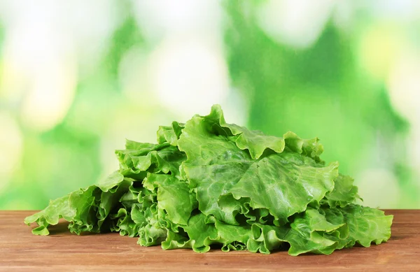 Lettuce on green background — Stock Photo, Image