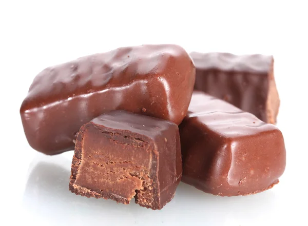 ? 白で隔離チョコレートお菓子 — ストック写真