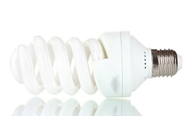 enerji tasarruflu lamba beyaz izole