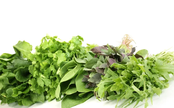 Fresh herbs isolated on white — Stock Photo, Image
