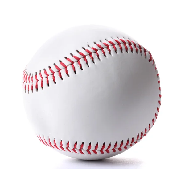 Baseballball isoliert auf weiß — Stockfoto