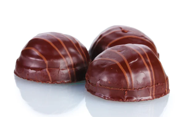 Chocolate Cookie isoliert auf weiß — Stockfoto