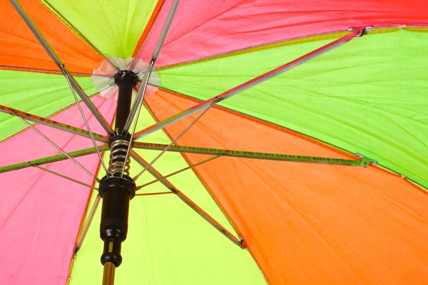 Многоцветный зонтик крупным планом — стоковое фото