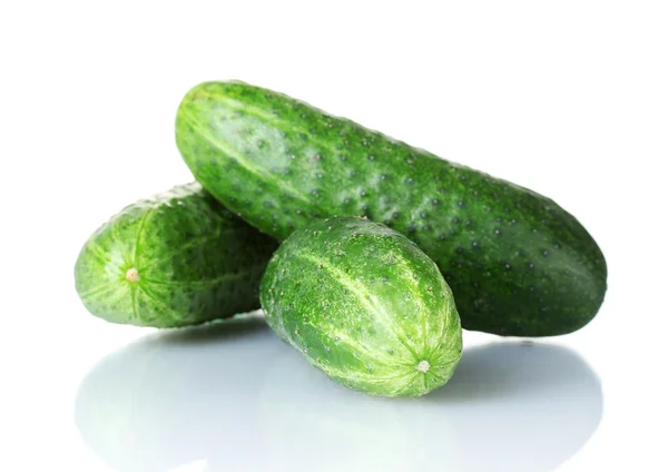 Cucumbers isolated on white — Stock Photo, Image