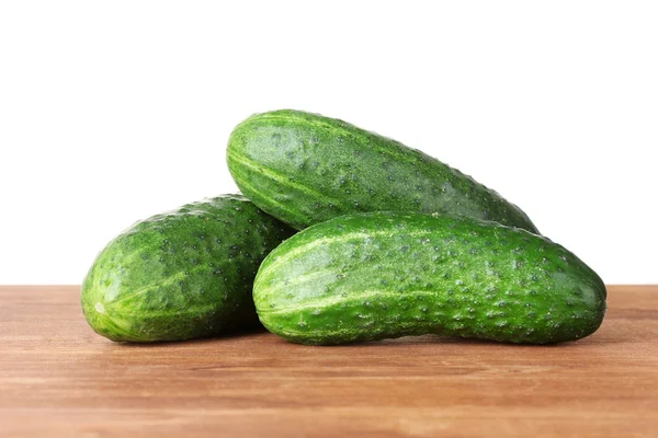 Cucumbers on wooden — Stock Photo, Image