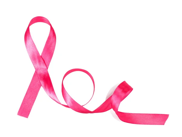 Bröst cancer band isolerad på vit — Stockfoto