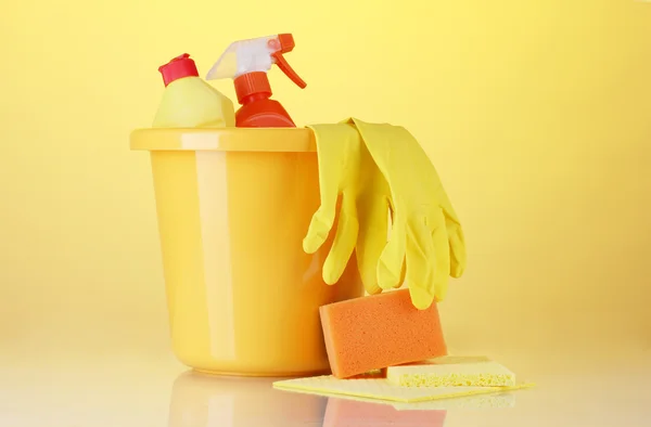 Parlak zemin temizlik ürünleri — Stok fotoğraf