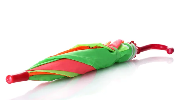 Красочный зонтик, изолированный на белом — стоковое фото
