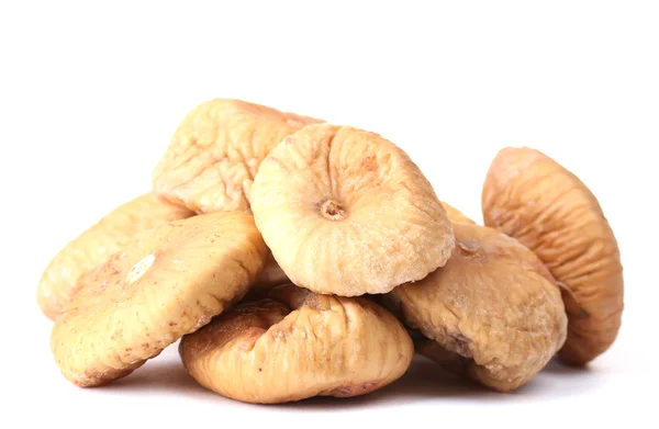 Delicious dried figs isolated on white — Stock Photo, Image