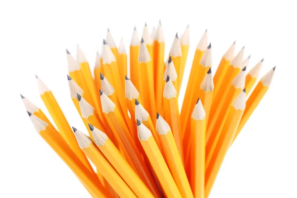Свинцеві олівці ізольовані на білому — стокове фото