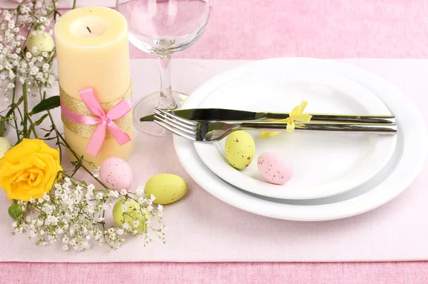 stock image Easter table setting