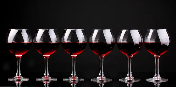 Stock image Wineglasses isolated on black