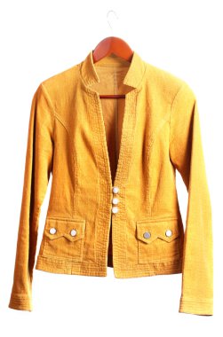 Women's brown jacket clipart