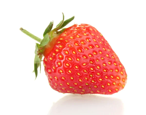 पांढरा वर वेगळे गोड परिपक्व स्ट्रॉबेरी — स्टॉक फोटो, इमेज