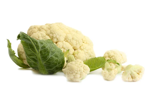 Fresh cauliflower isolated on white — Stock Photo, Image