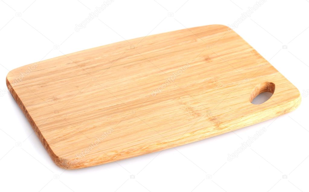 Cutting board isolated on white