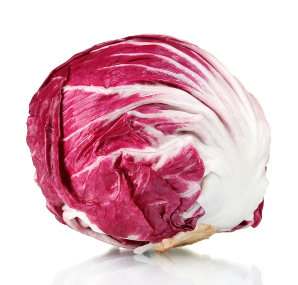 Rotkohl isoliert auf Weißkohl — Stockfoto