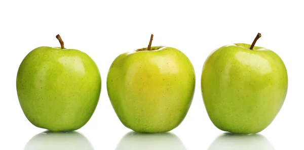 Šťavnatá sladká jablka izolovaných na bílém — Stock fotografie