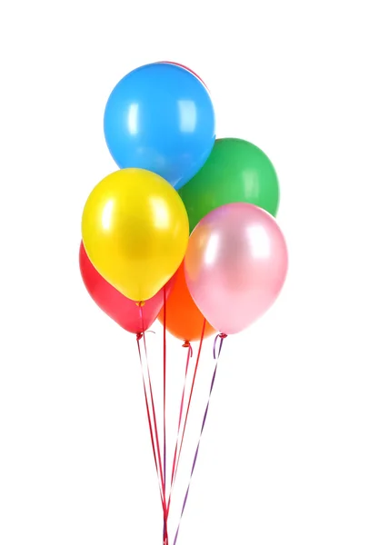 Bright balloons isolated on white — Stock Photo, Image