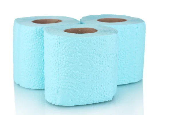 Рулоны туалетной бумаги, изолированные на белом — стоковое фото