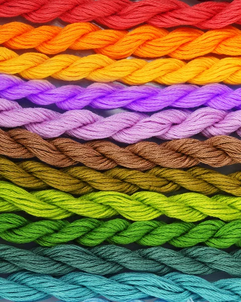 クローズ アップ刺繍のミシン糸 — ストック写真