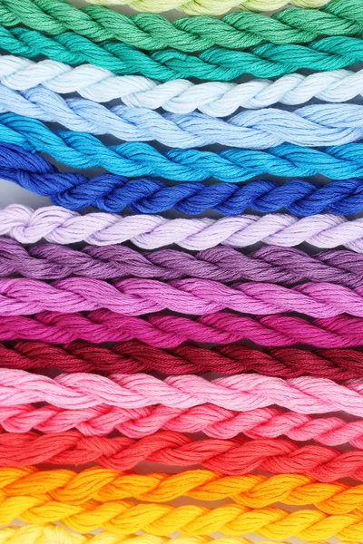 Sewing threads for embroidery closeup — Stock Photo, Image