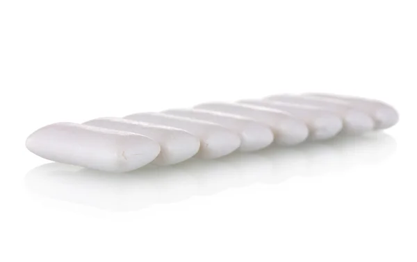 Gomma da masticare isolata su bianco — Foto Stock