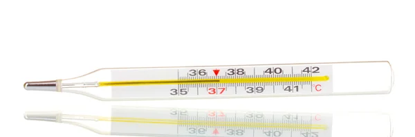 Thermometer isolated on white — Stock Photo, Image